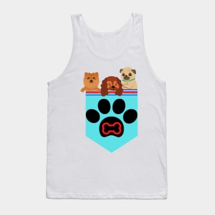 Dogs in pocket Tank Top